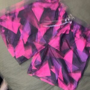 Arizona Jean Company Black and Pink Patterned Shorts